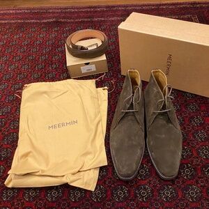 Meermin Chukka Boots Brown Suede